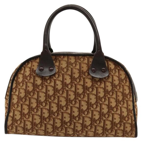 DIOR Trotter Canvas Hand Bag Brown - Picture 3 of 12